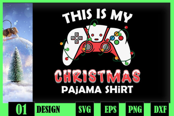 Christmas Pajama Gamer Controller