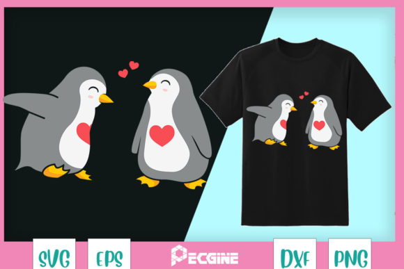 Cute Penguins in Love – Funny Valentine