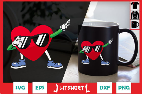 Funny Boys Dabbing Heart Girls Kids