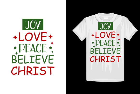 Merry Christmas Typography T-shirt