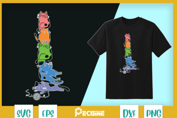 Pride Kawaii Cats Pile Cute Anime