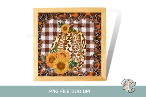 Pumpkin Leopard Sublimation PNG