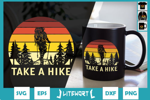 Take a Hike Retro Hiking Backpacking