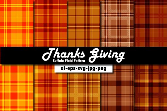 Thanks Giving Buffalo Plaid Pattern