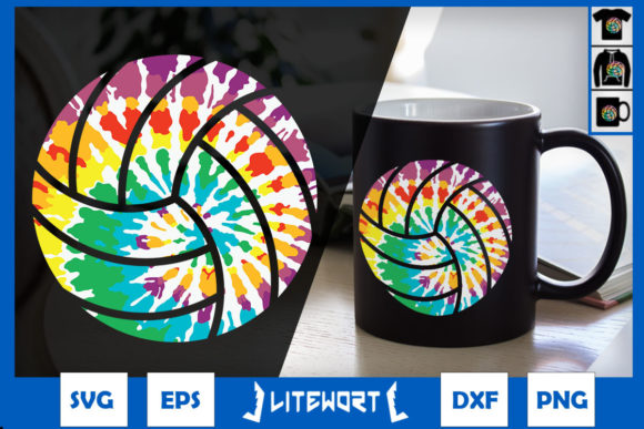 Tie-dye Volleyball Funny Sport Lover