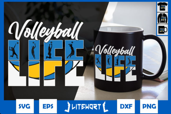 Volleyball Life Volleyball Silhouette
