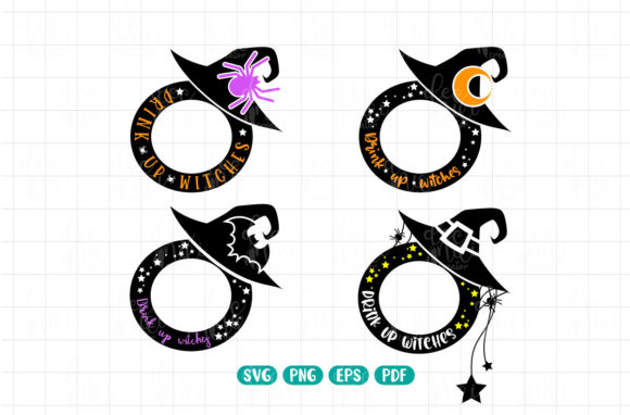 Witch Border Wrap Starbucks Bundle